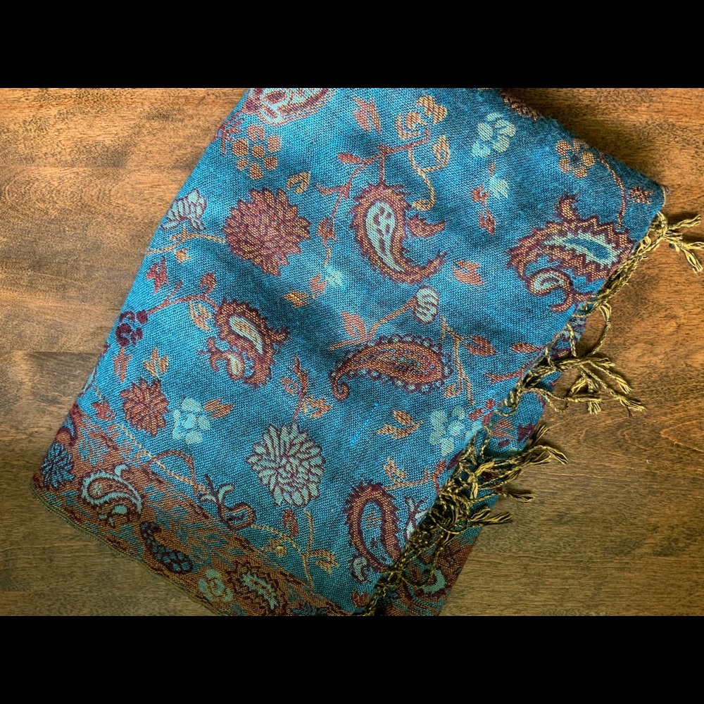 Pashmina silk and cashmere scarf